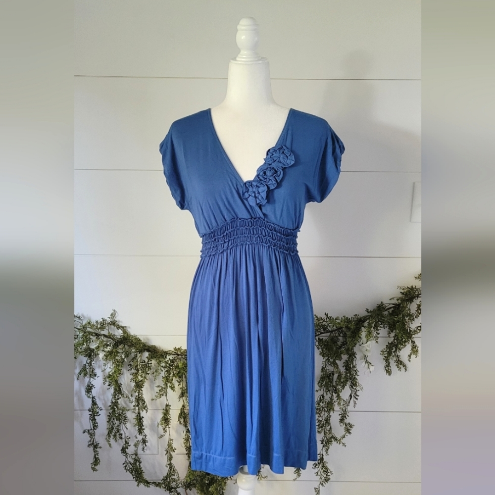 Max Studio Jersey Smocked Dress
